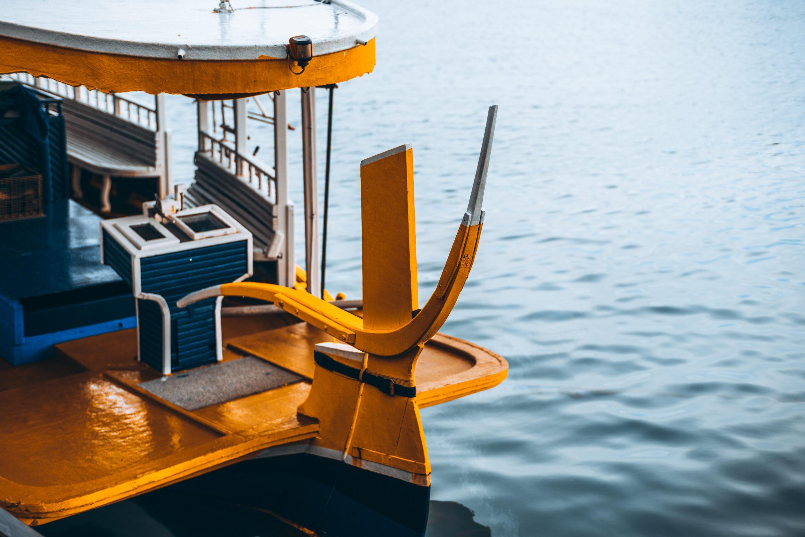 a boat on the water