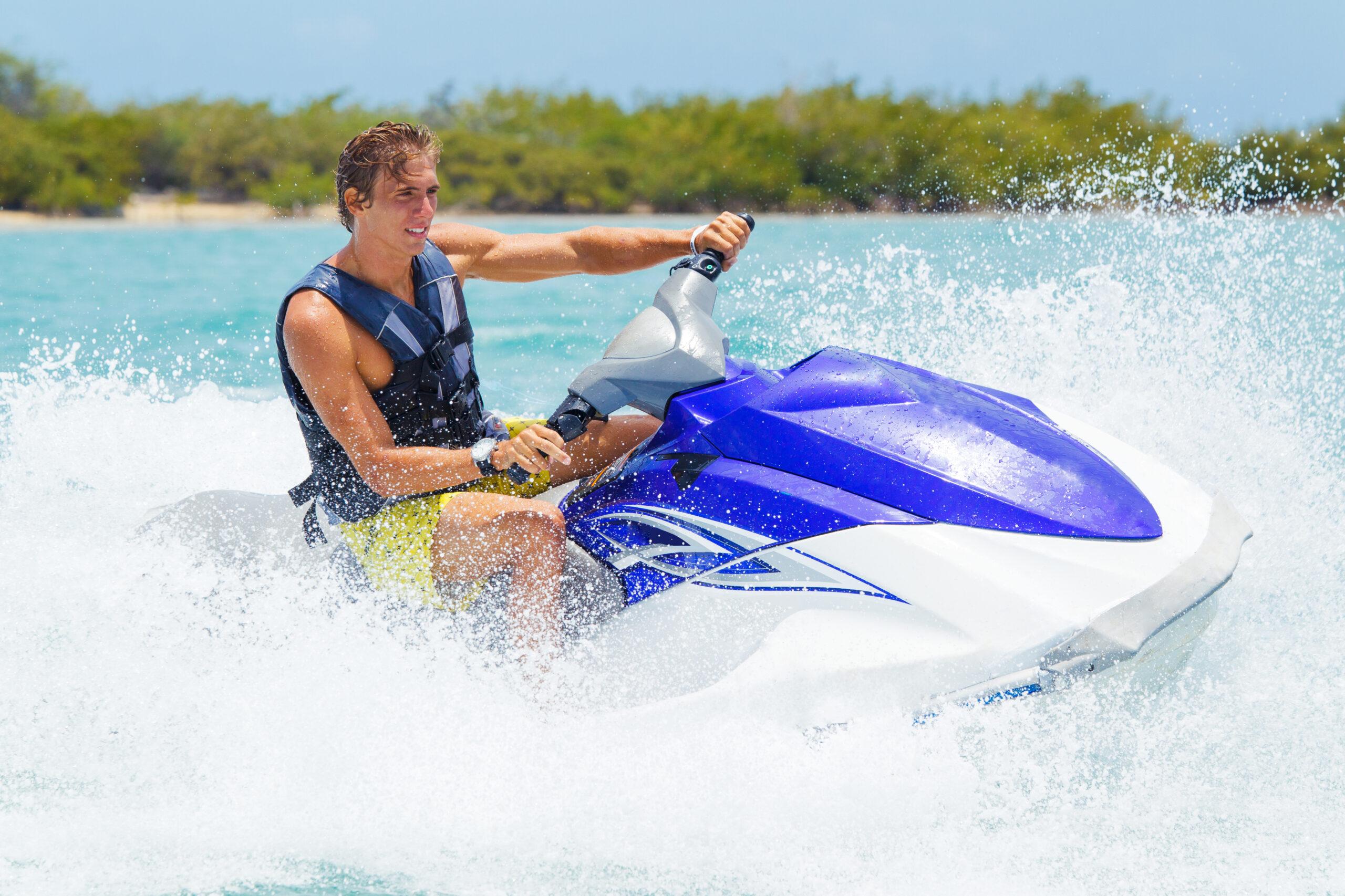 man on jet ski